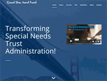 Tablet Screenshot of goodshepherdfund.org